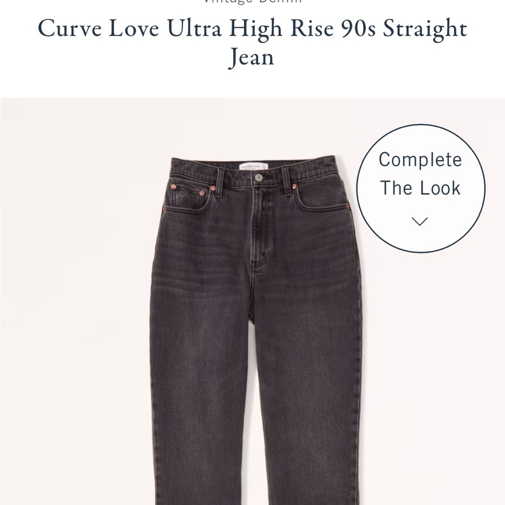 Curve love ultra high rise 90s straight jean